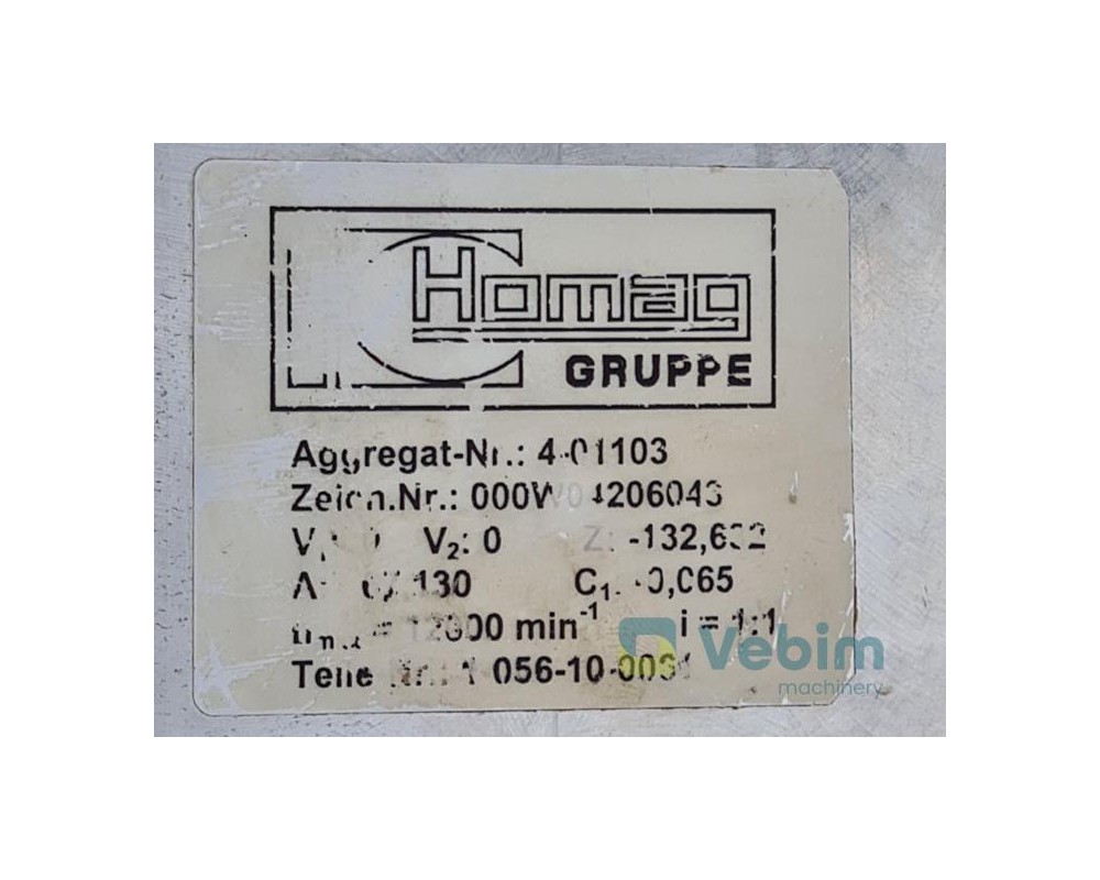 HOMAG AGGR 1-056-10-0031 - Agregat UZYWANY do centra obrobczego CNC HOMAG (Germany)