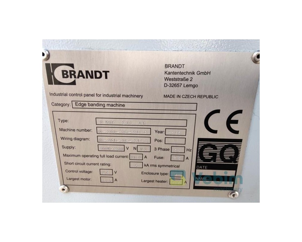 BRANDT AMBITION 1230 KDF 230 AIRTEC - Format- und Kantenanleimmaschine einseitig - Format- und Kantenanleimmaschine einseitig